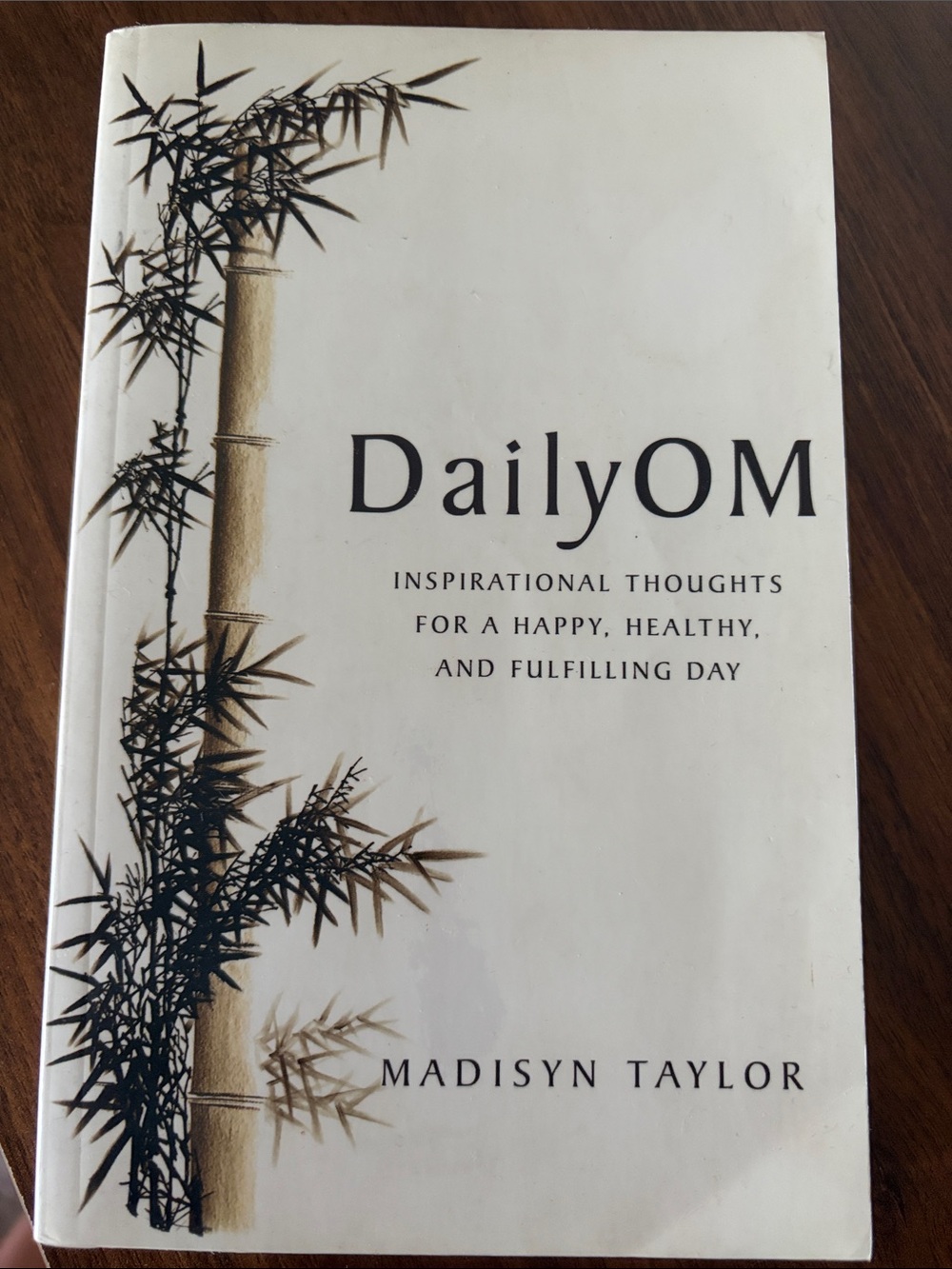 DailyOM Inspirational Thoughts by Madisyn Taylor - White & Black Cover